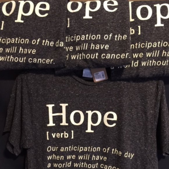 SET OF 4 - HOPE CANCER T-SHIRTS NWT - Picture 3 of 6